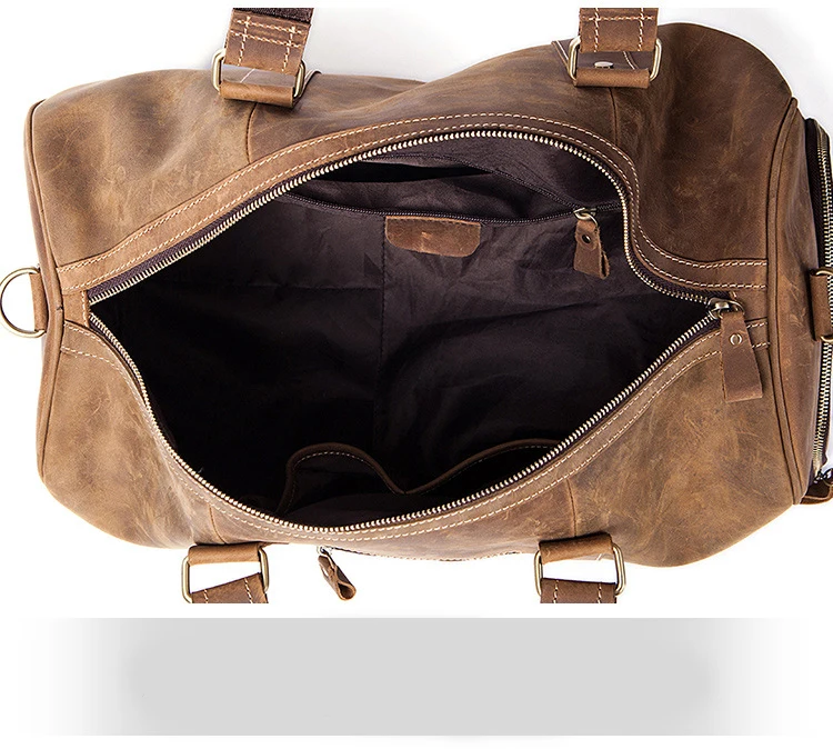 Новинка, винтажные мужские дорожные сумки Crazy horse из натуральной кожи, дорожная сумка для багажа, кожаные мужские сумки для путешествий, большие мужские сумки для выходных