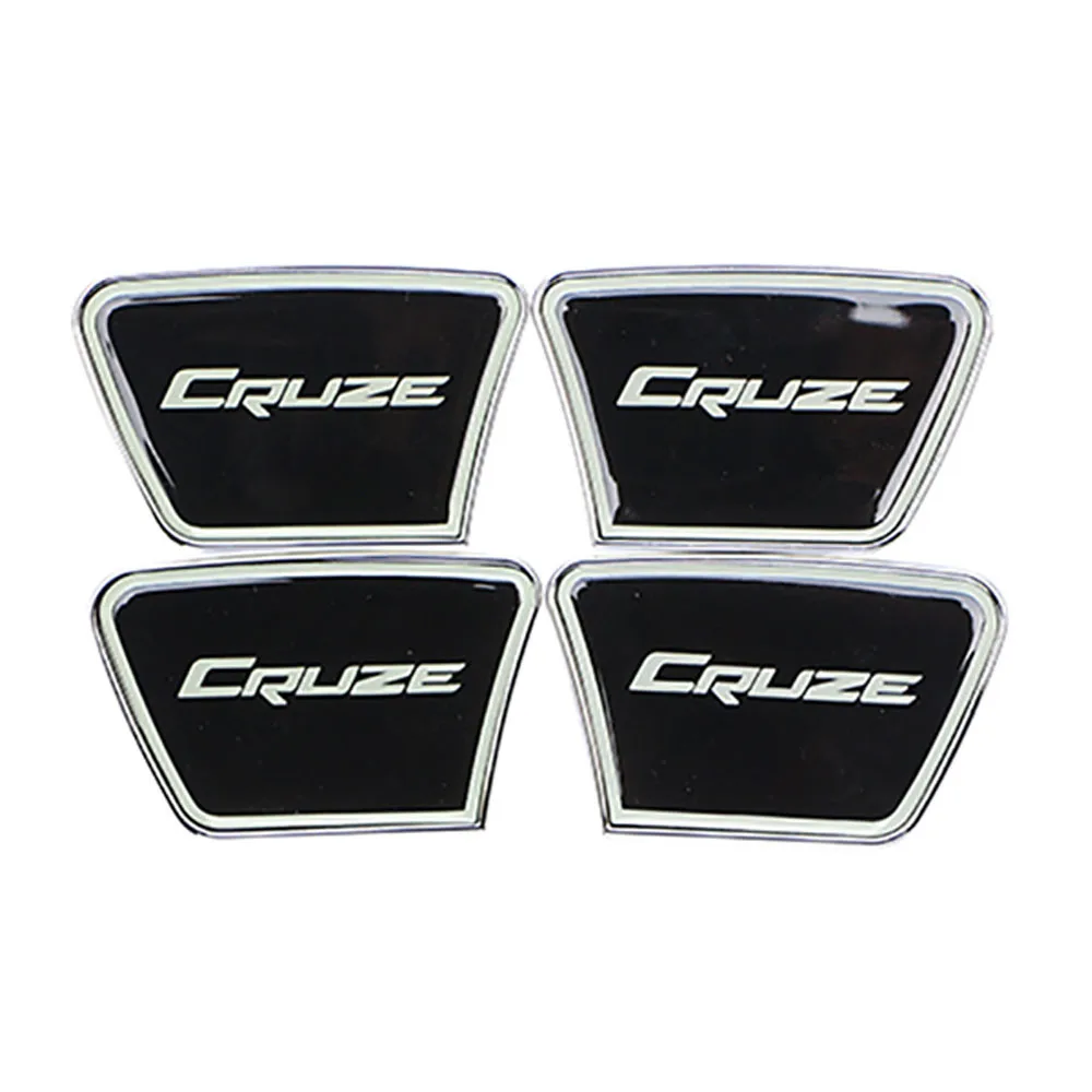 Xburstcar декоративные наклейки полоски для межкомнатных дверей автомобиля Защита чаши наклейки 4 шт./компл. для Chevrolet Cruze седан хэтчбек