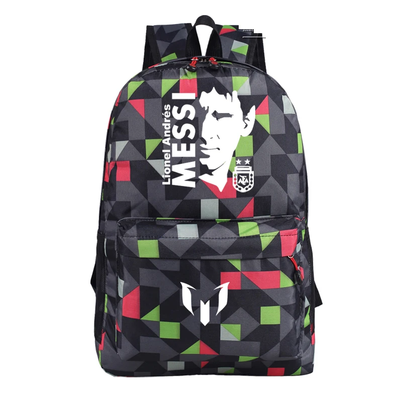 New Lionel Messi fan football student backpack youth schoolbag soccer