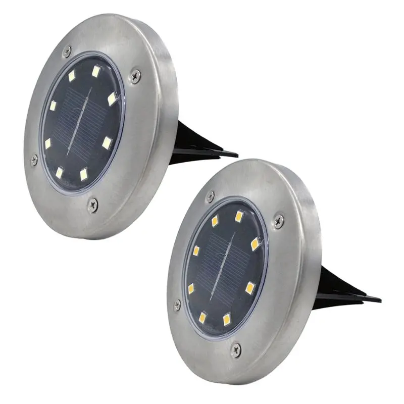 

Solar Underground 8 LED Deck Buried Light Outdoor Path Garden Path Floor Lamp