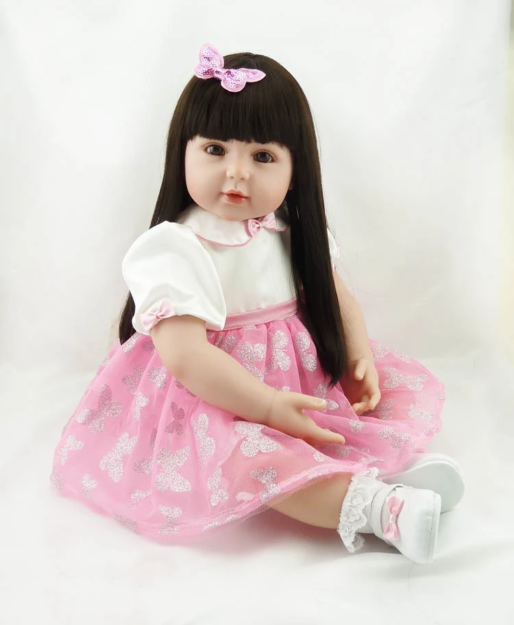 58 см силикона Reborn Baby Doll игрушки 23 дюймов принцесса малышей bebe lol оригинальные