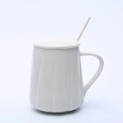 Креативная простая керамическая чашка в японском стиле простая чашка с ложкой с деревянной/фарфоровой крышкой кружка офисная чашка пара на чашке