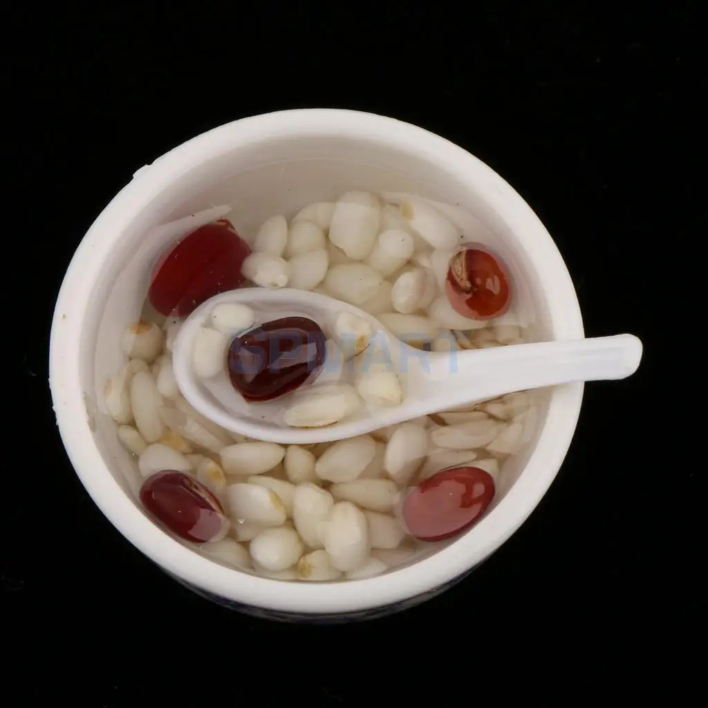 1/12 Scale Dollhouse Miniature Food Miniature Chinese Food Kitchen Dining Table Decoration Accessories