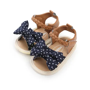 

PU leather baby shoes sandals baby moccasins kids moccs infant bebe girls polka dots butterfly-knot shoes first walkers.CX58C