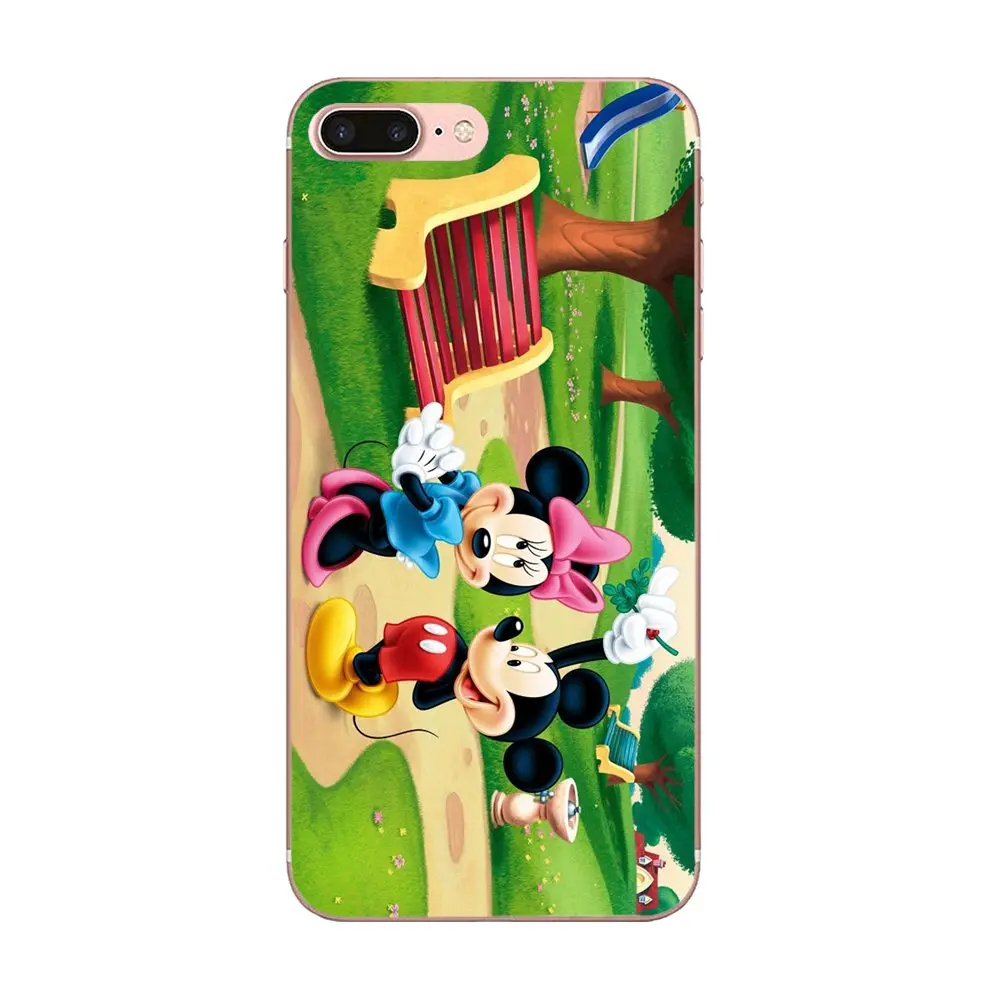 Micky Minnie Mouse для Galaxy Alpha Core Note 2 3 4 S2 A10 A20 A20E A30 A40 A50 A60 A70 M10 M20 M30 мягкие чехлы мобильных