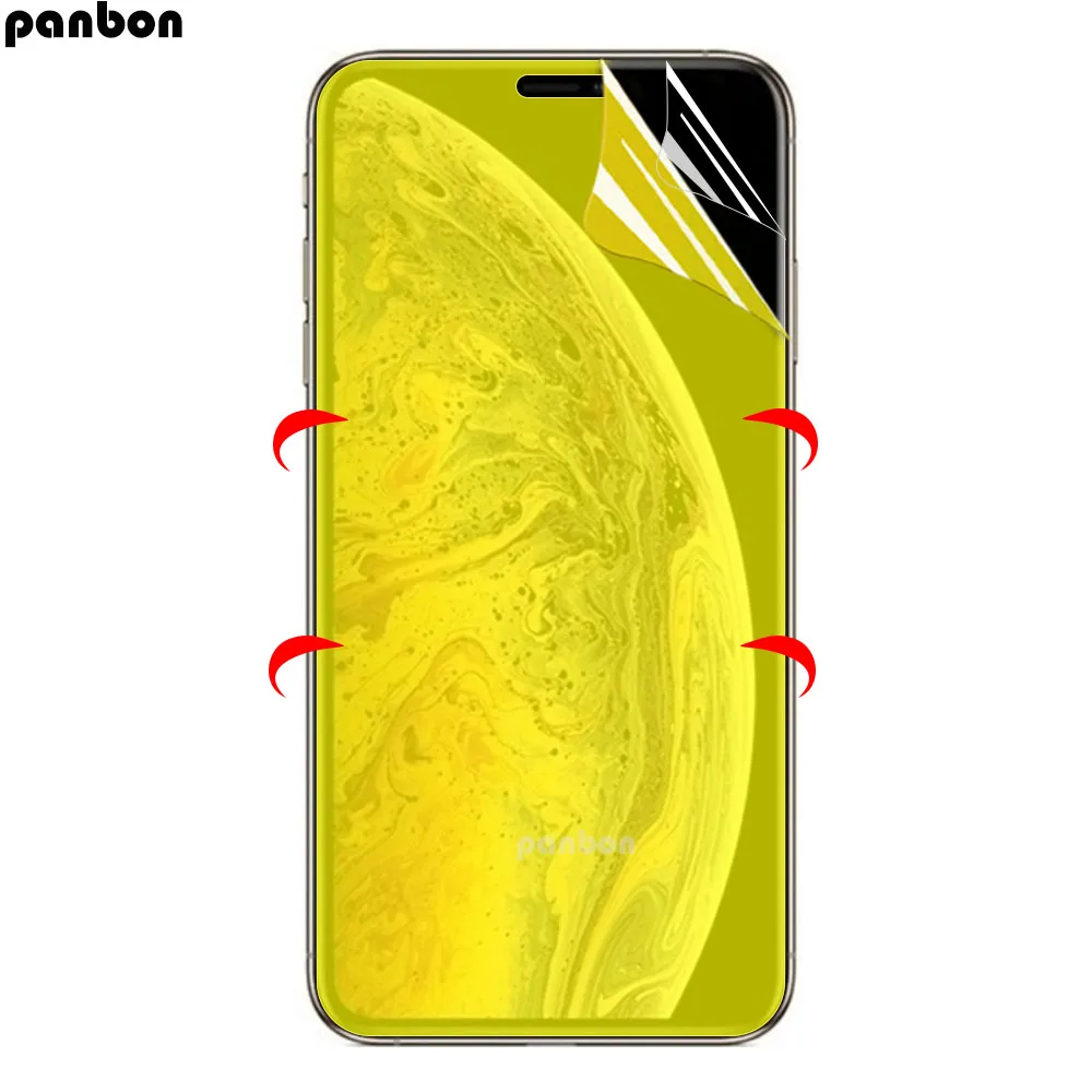 3D Защита экрана для iphone xs max 8 7 6 6s plus xr 5 5S SE Гидрогелевая пленка защитный гель Защитная пленка