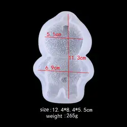 Спящий Мишка желе конфеты Силиконовые УФ смолы форма для урашения тортов DIY мыло ювелирные изделия инструменты