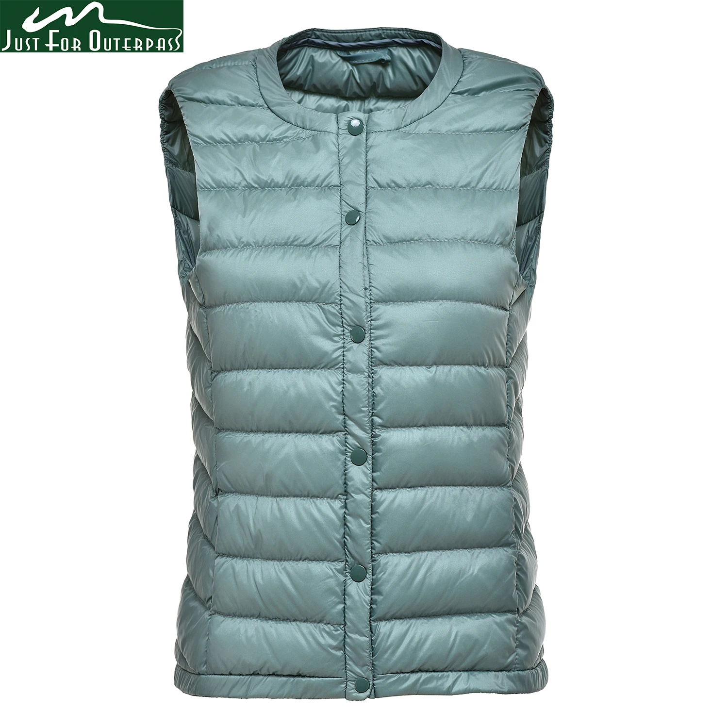 

2019 Women Casual 90% White Duck Down Vest Women's Ultra Light Duck Down Vest Autumn Winter Warm Round Collar Sleeveless Coat