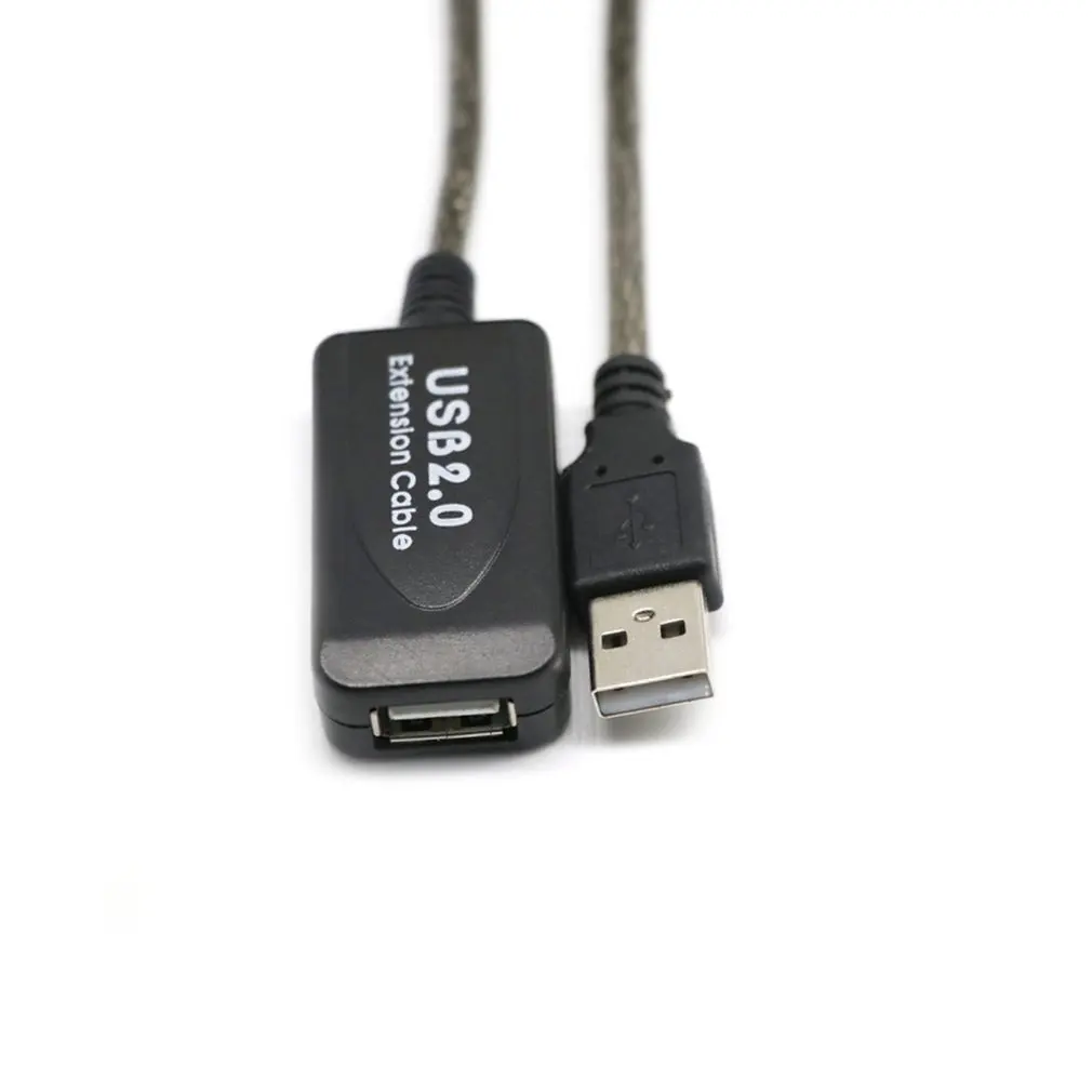 USB 2,0 кабель-удлинитель 5 м/10 м ретранслятор со штекером для женщин M/F встроенный IC двойное экранирование супер скорость УДЛИНИТЕЛЬ шнур горячая распродажа