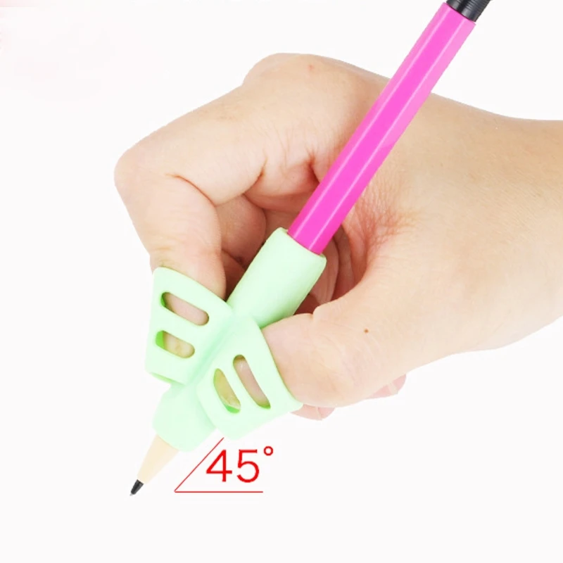 3PCS//Set Children Pencil Holder Pen Writing Aid Grip Posture Correction Tool New