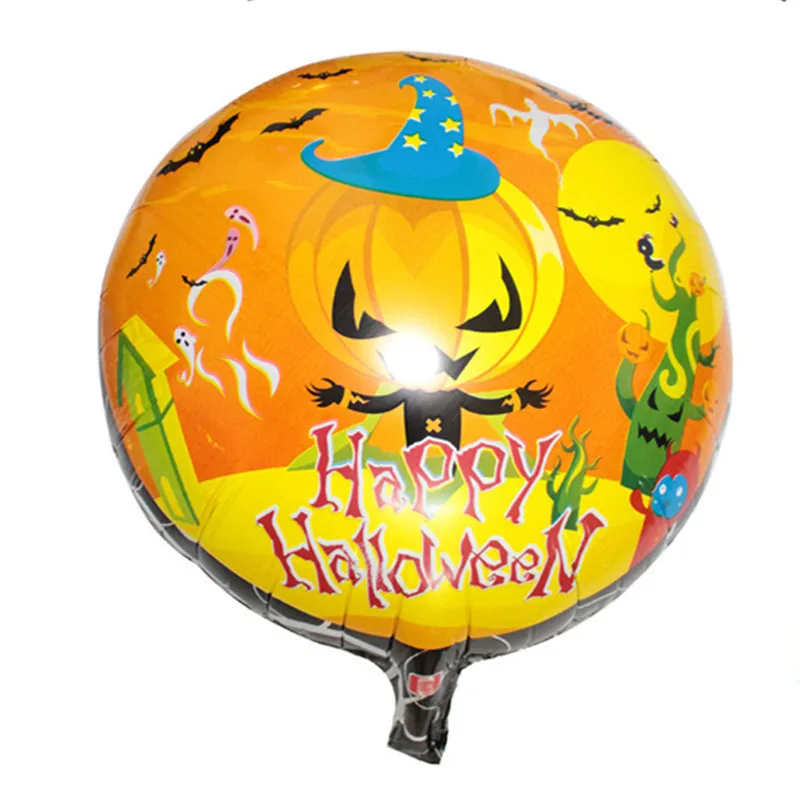 XXPWJ Free Shipping New aluminum balloons wholesale pumpkin Halloween