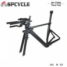 2018 OEM Triathlon Time Trial Aero Race Bicycle 700C Carbon Fibre Road Bike Frame Chinese Taiwan Cheap DI2 TT Carbon Frames