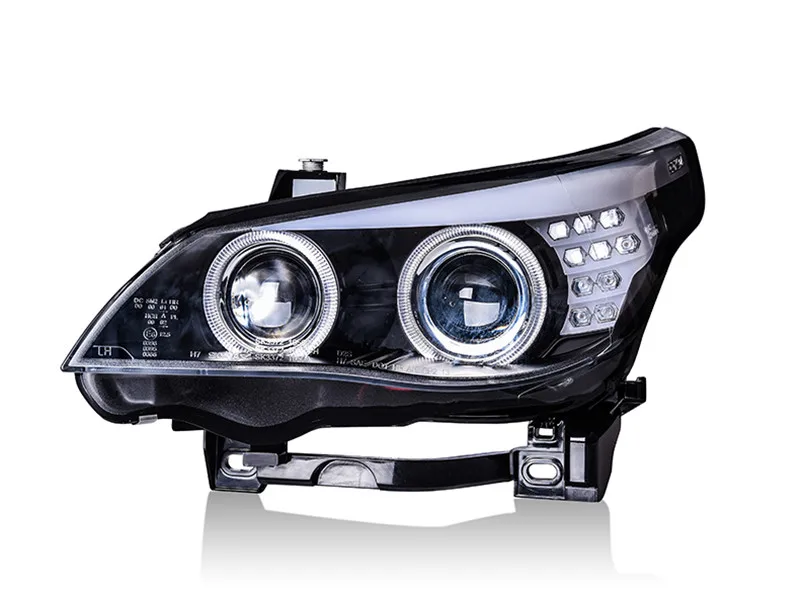 Автомобильная фара VLAND для BMW 520 523 525 530 E60 2004 2005 2006 светодиодные ангельские глазки H7