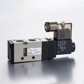 

1/4 " VF 3 position 5 way pilot-operated type single coil lead wire 300mm loking type B pneumatic solenoid valve coil 220v