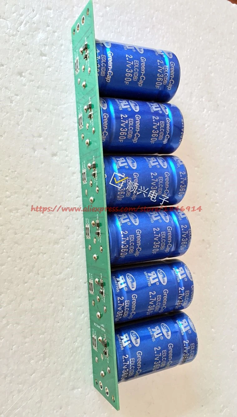 

Free shipping Automotive module 16V60F super Fala capacitor 2.7V360F high current automotive rectifier