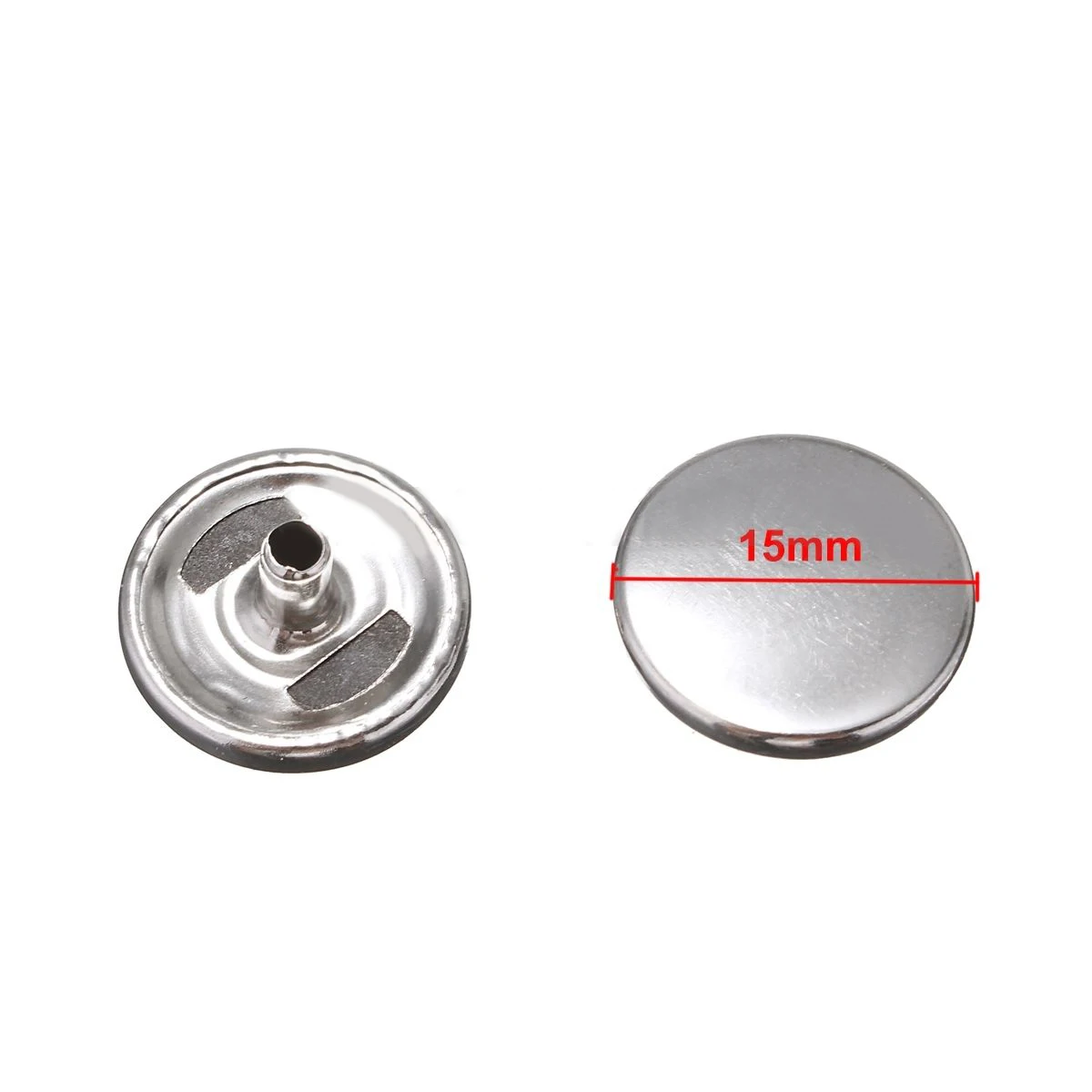 JX-LCLYL 30 Set 15mm Heavy Duty Snap Fastener Popper Press Stud Button + Fixing Tool Kit