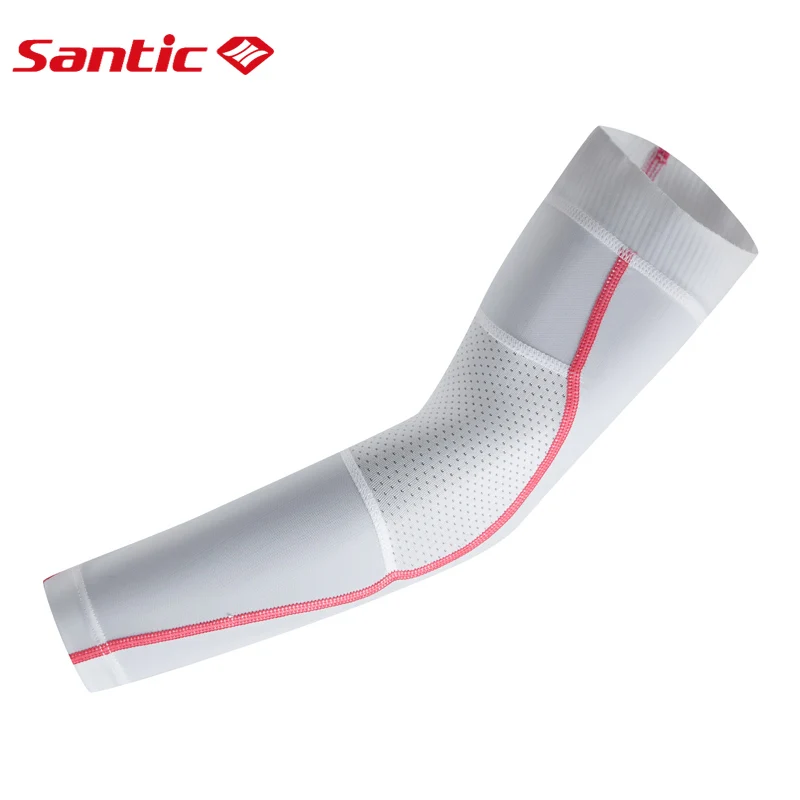 Santic велосипедные гетры для рук, прохладное ощущение, защита от ультрафиолета, для спорта на открытом воздухе, баскетбола, бейсбола, рукава для рук, Азия, S-XL, 7C08019