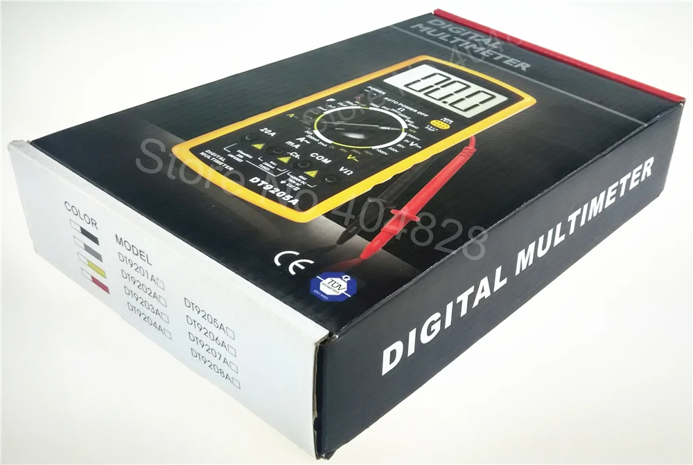 デジタルマルチメータエクセル DT9205A 、黄色/黒。 - AliExpress