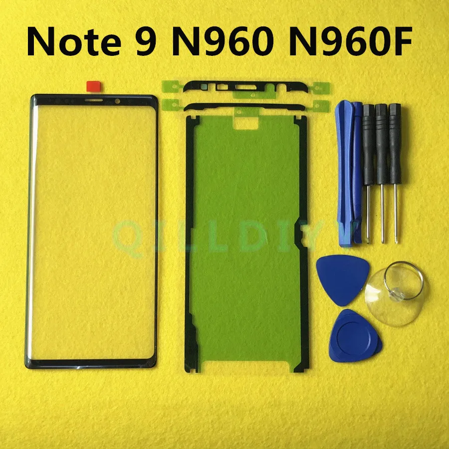 

Note9 Screen Touch Panel Outer Glass For Samsung Galaxy Note 9 N960 N960F SM-N960F Front Glass Lens Replacement + Sticker Tools