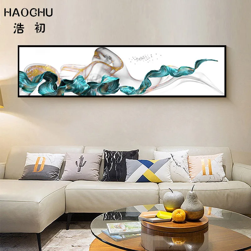Золотая фольга HAOCHU для европейской двора абстрактная лента холщовая живопись