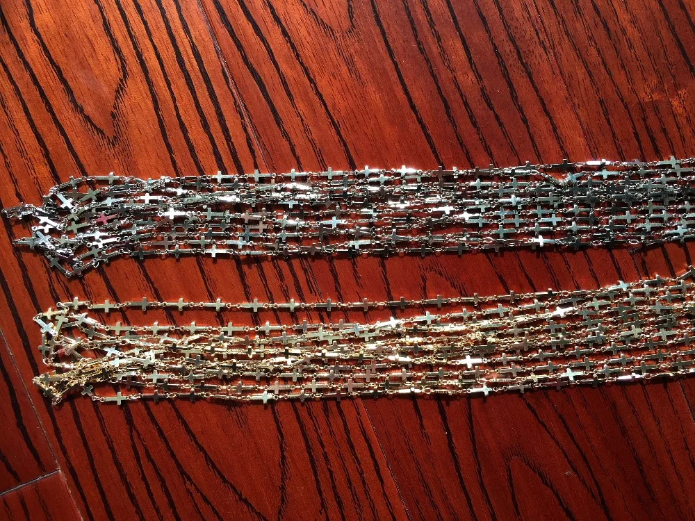 silver and gold electro plated eyeglass brass chains eyewear retainer