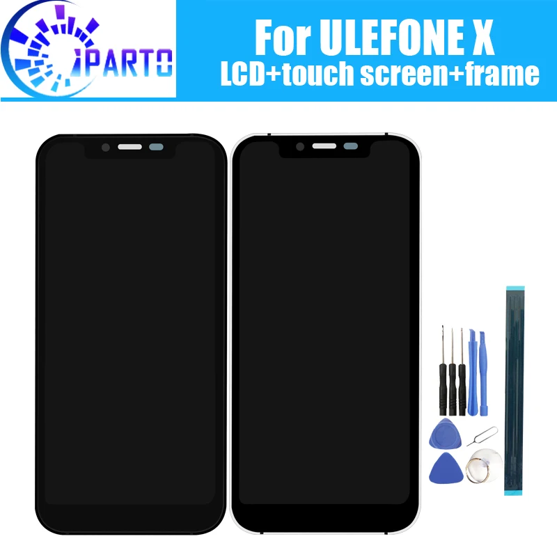

ULEFONE X LCD Display+Touch Screen Digitizer +Frame Assembly 100% Original New LCD+Touch Digitizer for ULEFONE X