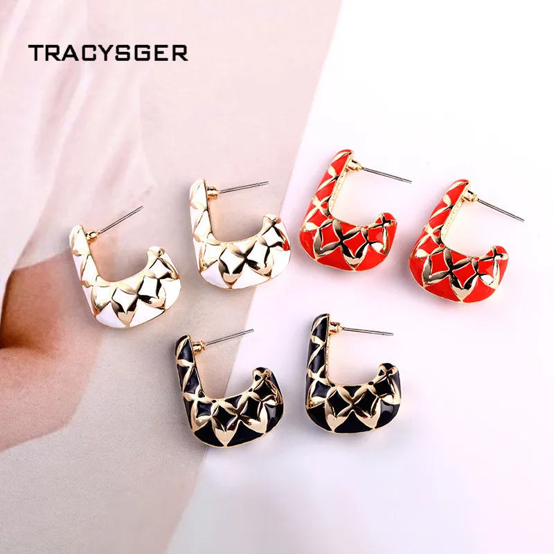 

AB-ed01982d /TRACYSGER/Alloy electroplated enamel earrings