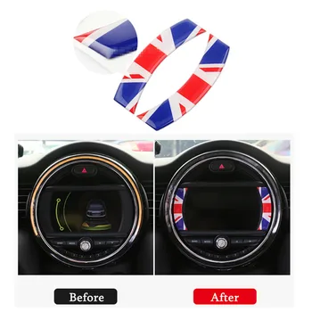 

NEW union jack 3d rubber stickers for mini cooper s countryman F60 F54 F55 F56 2014+ car internal accessories