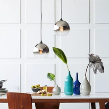 Modern Pendant Lights Glass Lamp Loft Hanging Light Fixture for Bar Kitchen Dining Room Study Nordic Suspension Led Hanglamp E27 modern led oval egg glass ball pendant light 90 265v clear glass led suspension lamp bar dining room hanging light