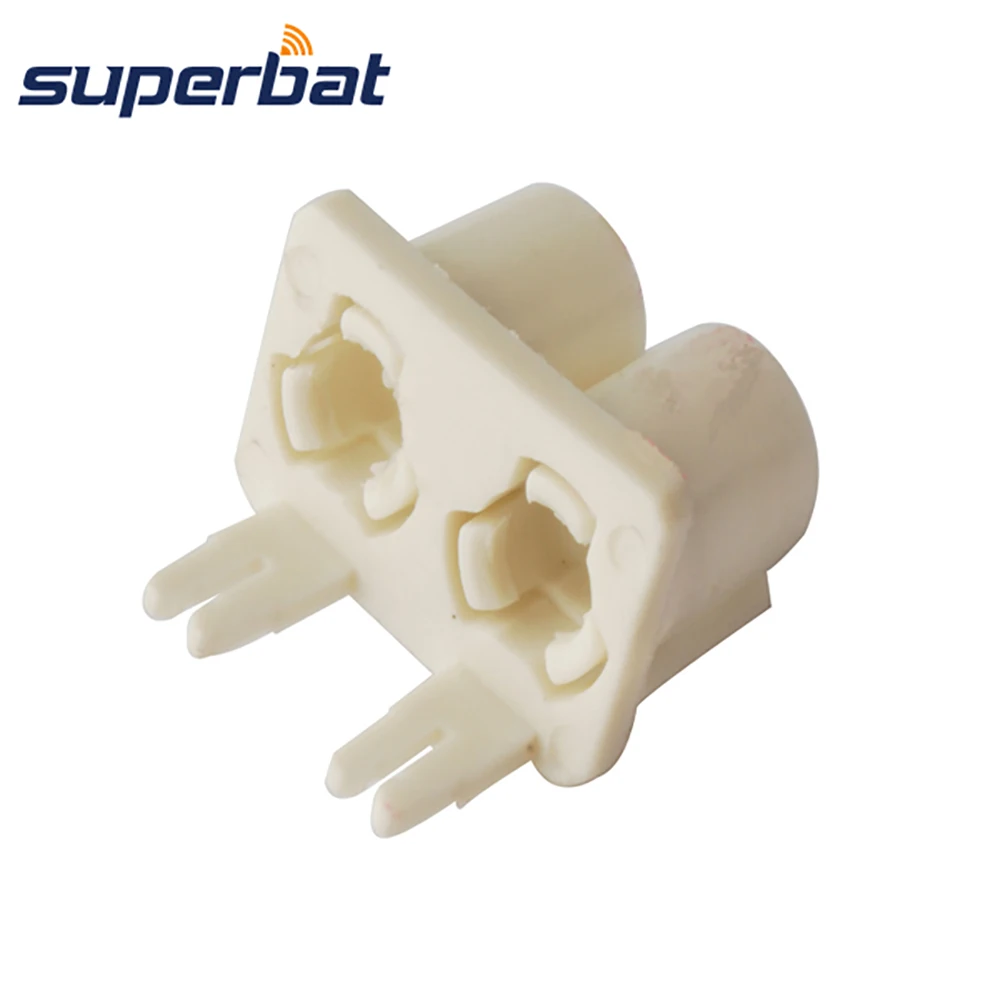 Superbat Fakra B белый/9001 двойная пластиковая оболочка Разъем RF коаксиальный разъем для