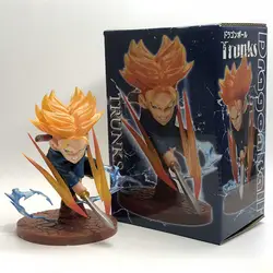 Аниме Dragon Ball Z плавки Q-Version Super Saiyan Torankusu битва Версия ПВХ фигурка Коллекционная модель игрушечная коробка Q660