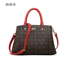 

GSZ brand leather business woman bag New Tot high-capacity ladies shoulder bag Casual brown woman messenger bag free shipping