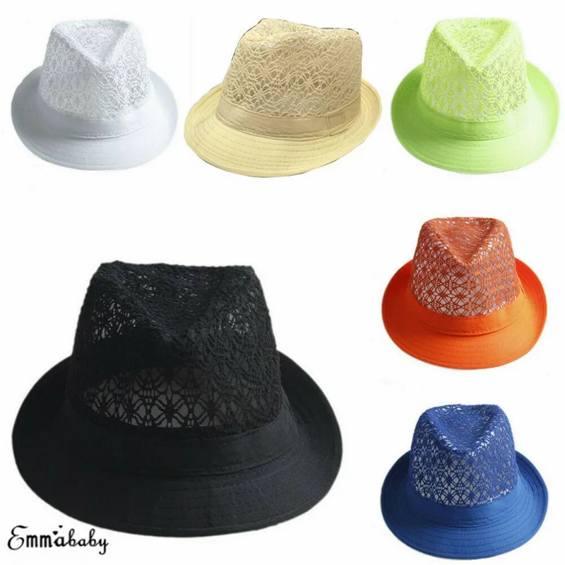 النساء الرجال الجوف بارد فاهيون Soild القطن الشمس الجاز فيدورا قبعة الصيف شاطئ كاب في الهواء الطلق