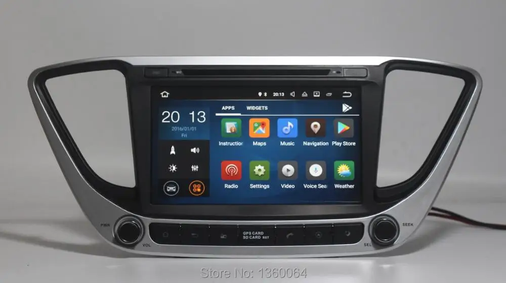 Perfect Quad Core 2G RAM 1024*600 Android 9.0 Car DVD GPS Navigation for Hyundai Verna Solaris 2017 Car Radio Stereo Bluetooth WIFI 3G 2