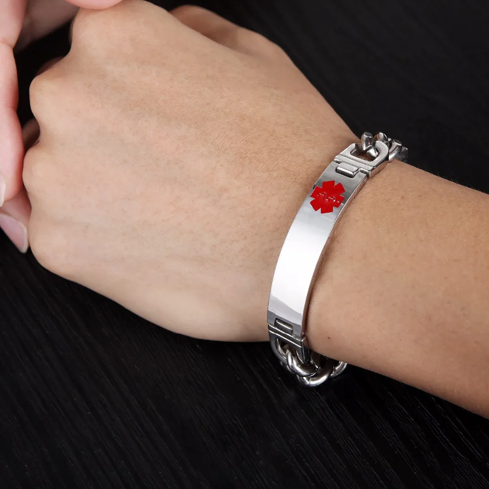 Fate Love Stainless Steel Bracelet Punk EMT Golden And Silver Bracelets High Quliaty Bangle For Boyfriend Gifts Never Rust FL973