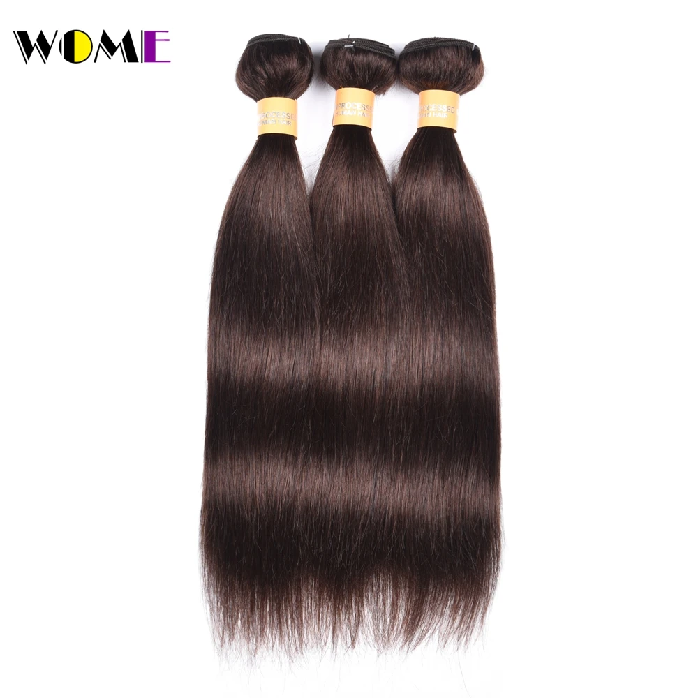 Wome Pre Colored 2 Hair Bundle Brazilian Straight Hair Non Remy