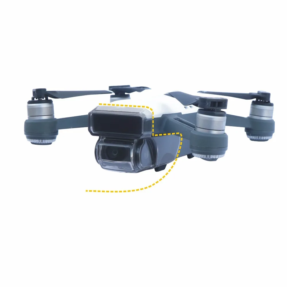 Защитная крышка для объектива камеры для DJI Spark Drone, фронтальная 3D сенсорная система, защита от пыли, защита от встряхивания, карданный предохранитель, Spark Drone, запасные части