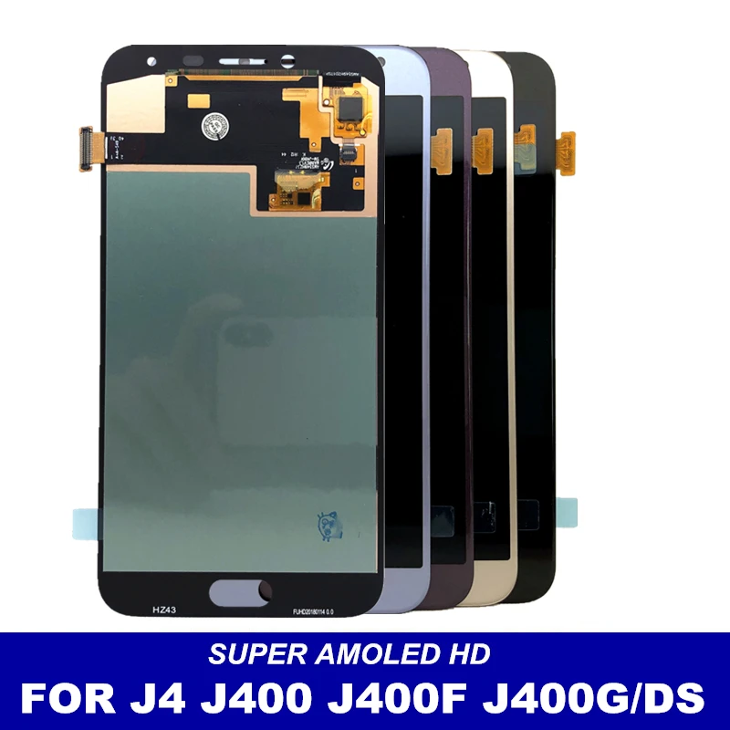 

Super AMOLED J400 LCD For Samsung Galaxy J4 J400 J400F SM-J400F J400G/DS LCD Replacement Display Touch Screen Digitizer Assembly