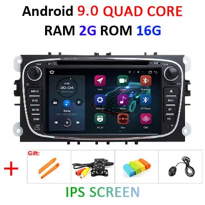 9.0 2G 16G IPS-B Android 9,0 DSP ips 4G ram 64G rom 2 din автомобильный DVD gps для FORD Focus S-MAX Mondeo C-MAX Galaxy радио плеер экран Аудио - Цвет: 9.0 2G 16G IPS-B