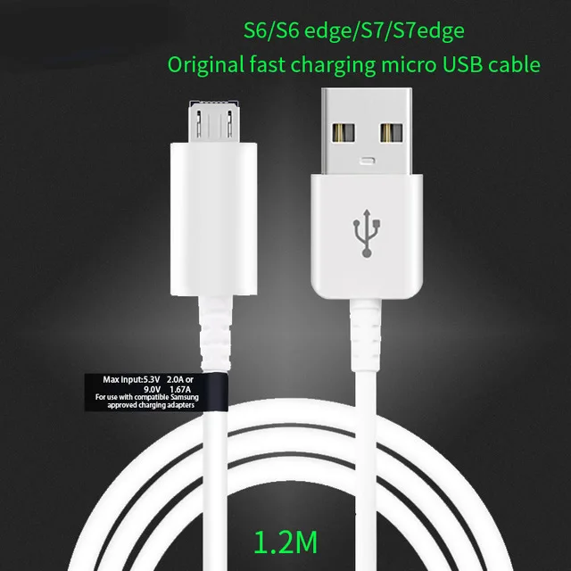 20 шт. кабель для быстрой зарядки 2A 1,2 м Micro usb, android usb кабель для передачи данных для Galaxy S6 S7 S8