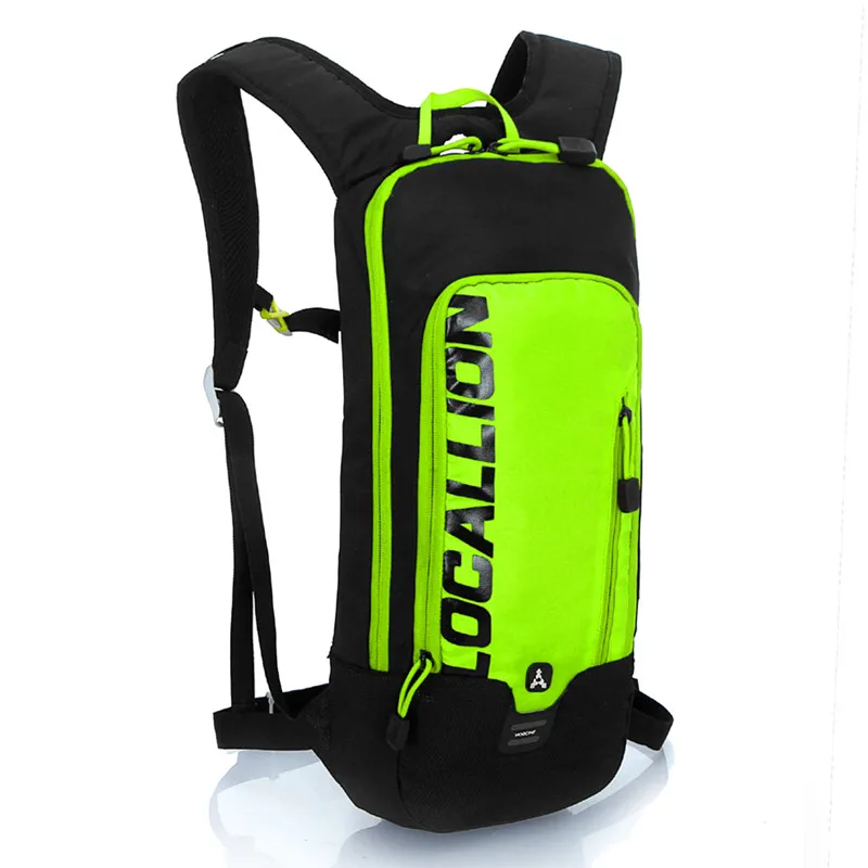 6л светильник водонепроницаемый велосипедный портативный рюкзак Проветриваемый велоспорт альпинизм путешествия бег рюкзак мини Спорт на открытом воздухе сумки для воды - Цвет: Зеленый
