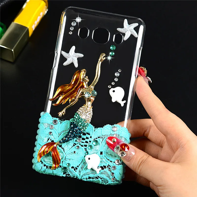 Блестящий 3D кристально чистый жесткий пластиковый чехол накладка для samsung Galaxy J5