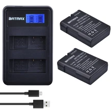 2 batteries ENEL14 EN EL14 a + LCD, double chargeur USB pour Nikon D3100 D3200 D3300 D5100 D5200 D5300 P7000