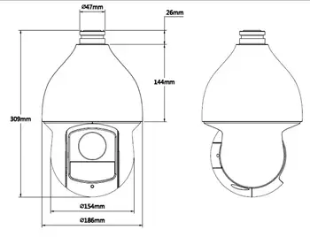 

English Version DH 4Mp PTZ 30x Network IR PTZ Speed Dome IP Camera SD59430U-HNI to replace SD59430U-HN auto tracking