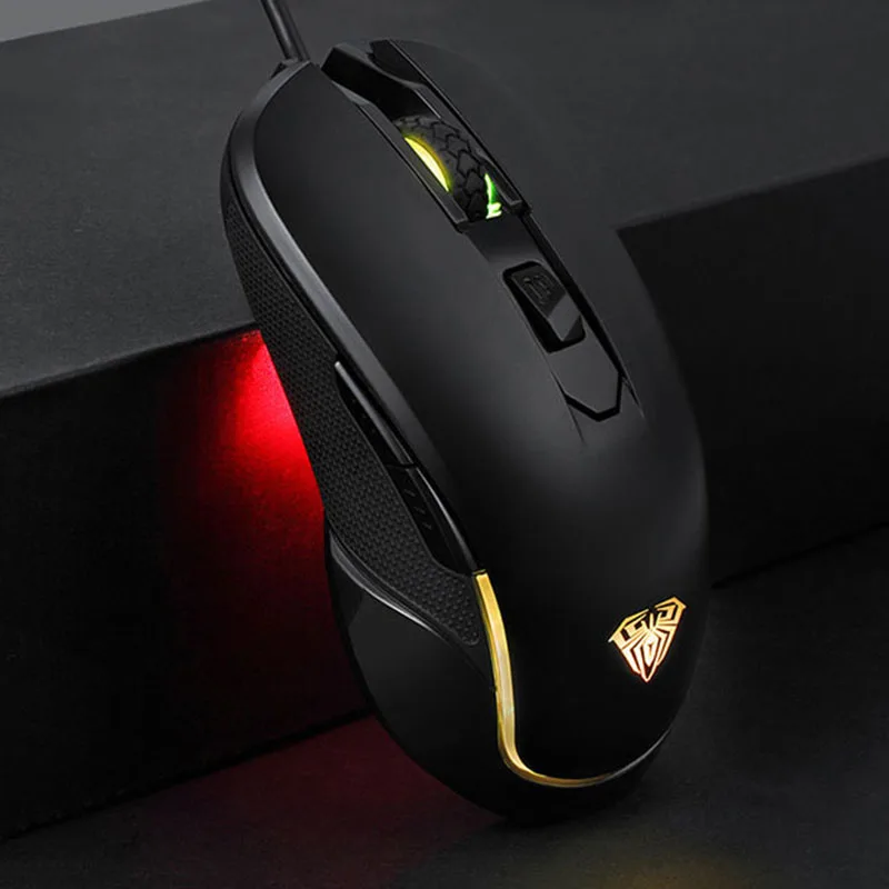 

New 7 Colors Led Backlit Gaming Mouse 3500DPI Macro USB Wired PC Mouse Gamer Professional Ergonomics Design Mouse for Computer