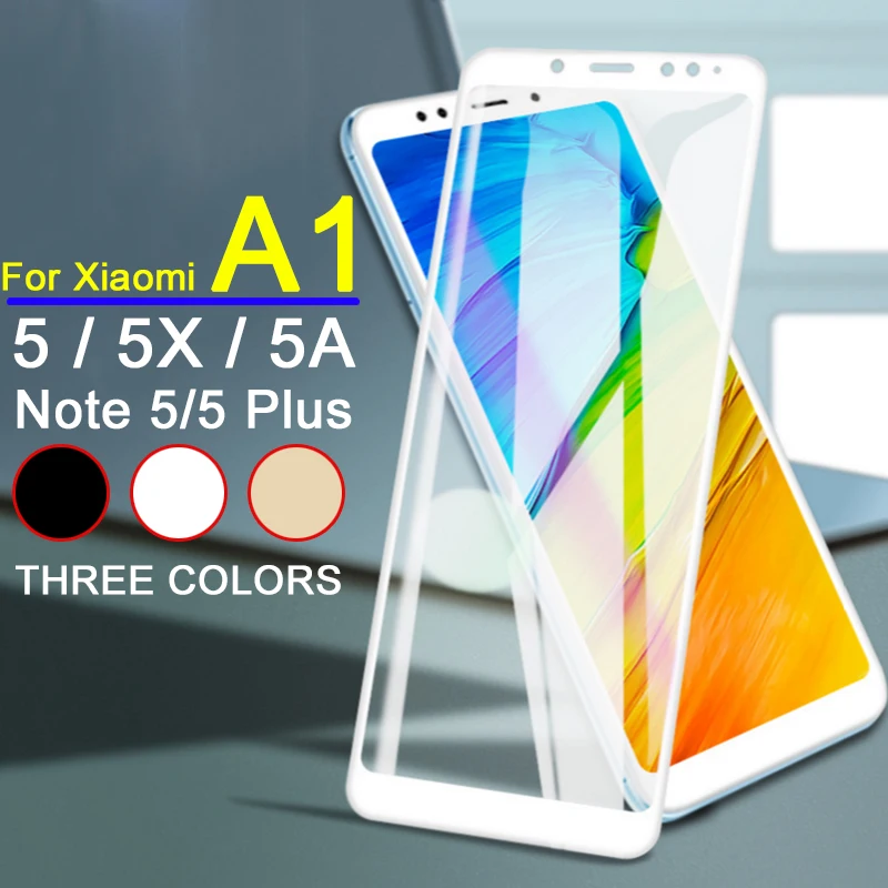 

protective glass on for xiaomi redmi 5 plus note5 tempered glas xiami xaomi xiomi red mi 5a 5x a 1 protect screen protector film