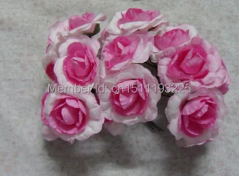 

3-4CM artificial mulberry paper flower roses bouquet,diy craft for scrapbooking products&wedding party decoration&gift wrapping