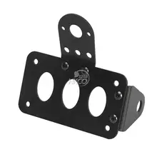 Горизонтальный боковое Крепление мотоцикла номерной знак кронштейн для круизер Чоппер Боббер старошколы метрический велосипед