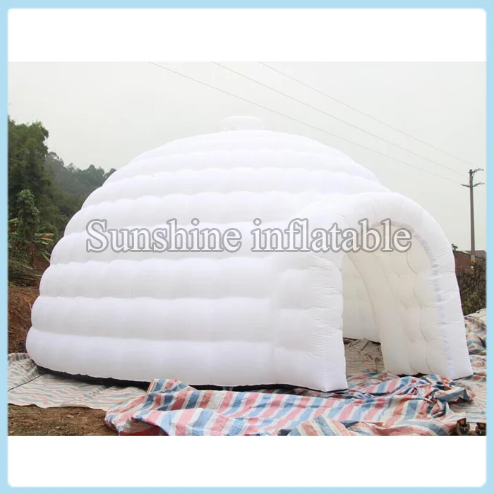 

High quality portable white inflatable dome/inflatable igloo tent/inflatable canopy with top window