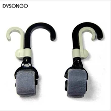 DYSONGO Stroller Hook Hanger Pothook Baby Stroller Pram Double Rotate Hook Pushchair Hanger Stainless Steel Shaft